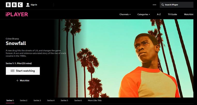 Snowfall op BBC iPlayer Snowfall gratis streaming op BBC iPlayer