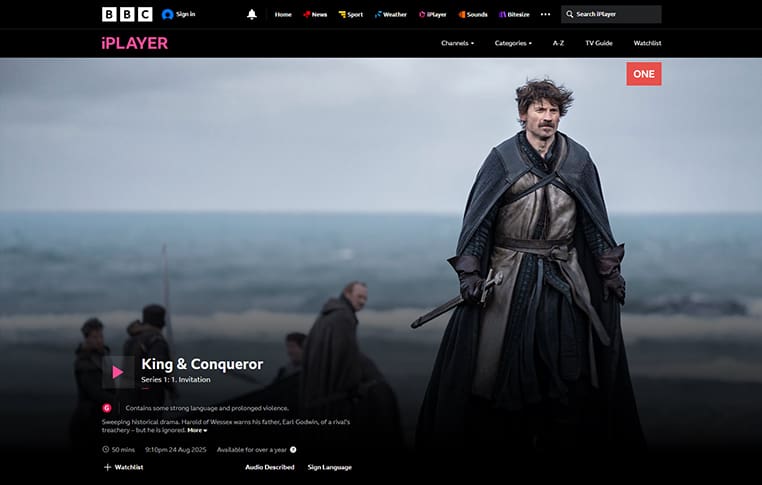 Kign & Conqueror streaming op BBC iPlayer King & Conqueror streaming gratis op BBC iPlayer