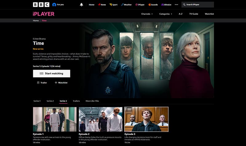 Time op BBC iPlayer Time streaming op BBC iPlayer