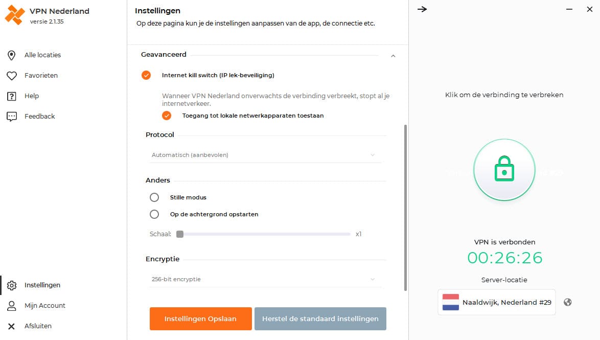De Kill Switch gebruiken De VPN Nederland kill switch gebruiken