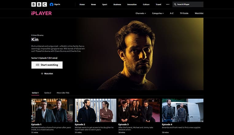 Kin op BBC iPlayer Kin series streaming gratis op BBC iPlayer