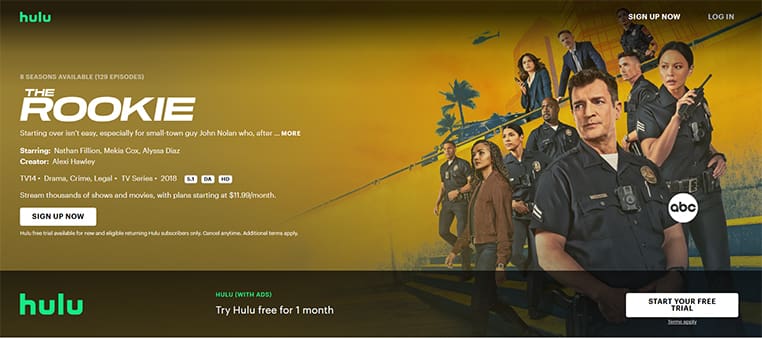The Rookie seizoen 8 op Hulu The Rookie seizoen 8 streaming op Hulu